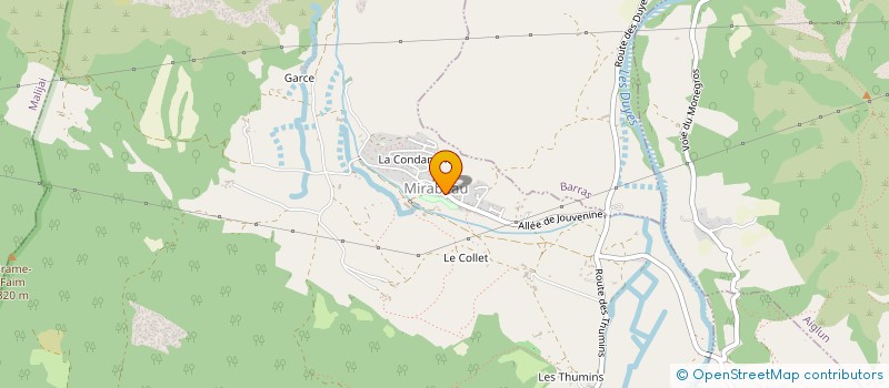 localisation de l'entreprise COMMUNE DE MIRABEAU  MIRABEAU