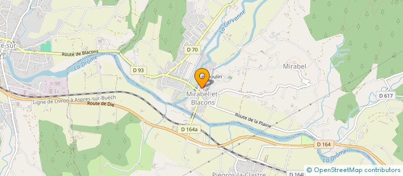 localisation de l'entreprise COMMUNE DE MIRABEL ET BLACONS  MIRABEL-ET-BLACONS