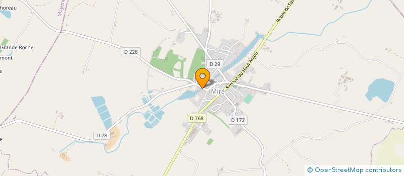 localisation de l'entreprise COMMUNE DE MIRE  MIRE