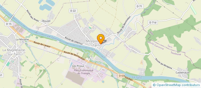 localisation de l'entreprise COMMUNE DE MIREPOIX SUR TARN  MIREPOIX-SUR-TARN