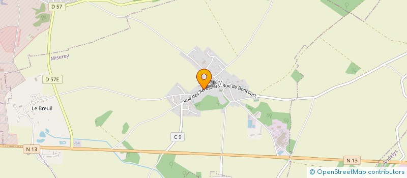 localisation de l'entreprise COMMUNE DE MISEREY  MISEREY