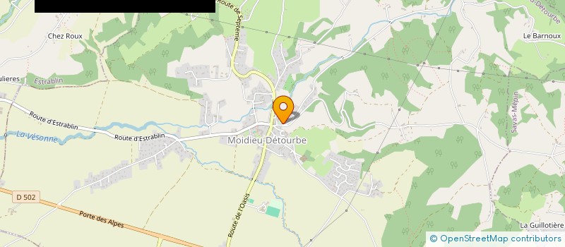 localisation de l'entreprise COMMUNE DE MOIDIEU DETOURBE  MOIDIEU-DETOURBE