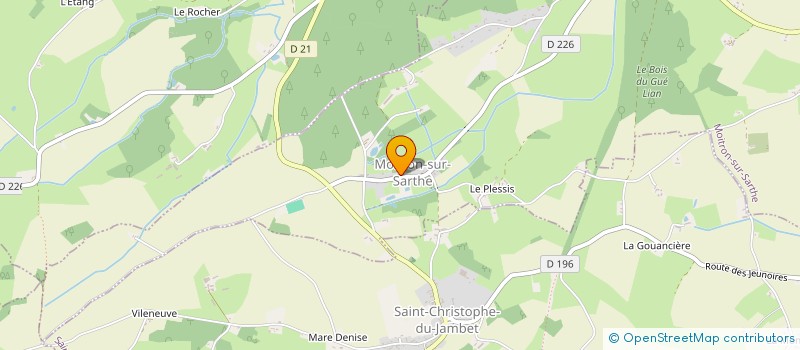 localisation de l'entreprise COMMUNE DE MOITRON SUR SARTHE  MOITRON-SUR-SARTHE