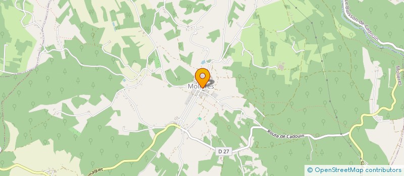 localisation de l'entreprise COMMUNE DE MOLIERES  MOLIERES