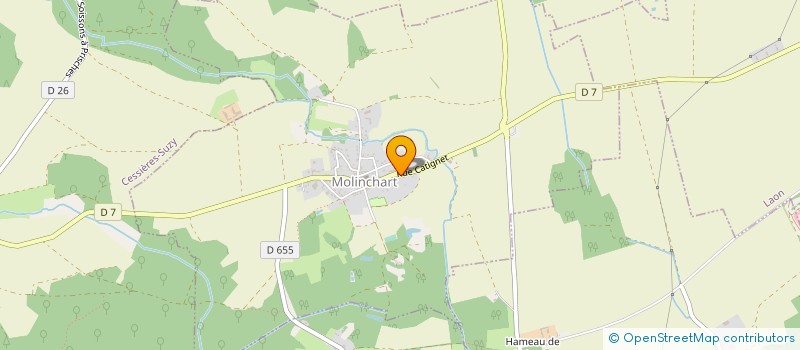 localisation de l'entreprise COMMUNE DE MOLINCHART  MOLINCHART