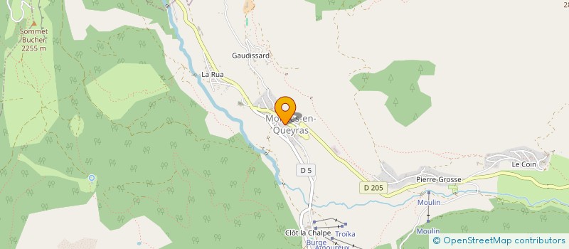 localisation de l'entreprise COMMUNE DE MOLINES EN QUEYRAS  MOLINES-EN-QUEYRAS