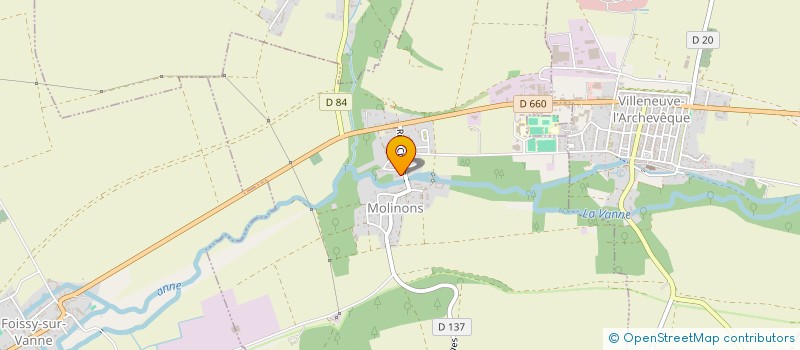 localisation de l'entreprise COMMUNE DE MOLINONS  MOLINONS