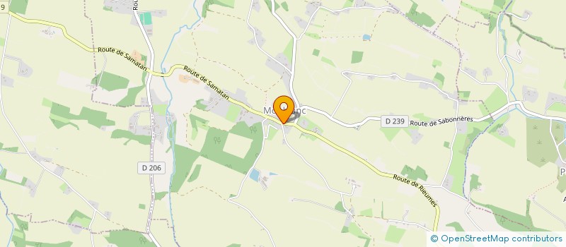 localisation de l'entreprise COMMUNE DE MONBLANC  MONBLANC