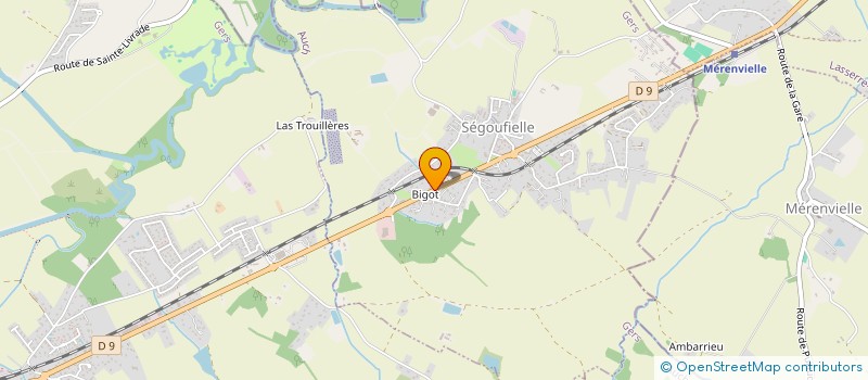 localisation de l'entreprise COMMUNE DE MONBRUN  MONBRUN