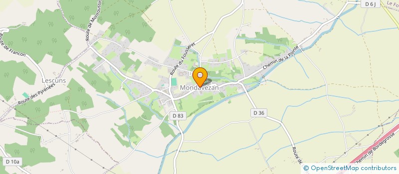 localisation de l'entreprise COMMUNE DE MONDAVEZAN  MONDAVEZAN