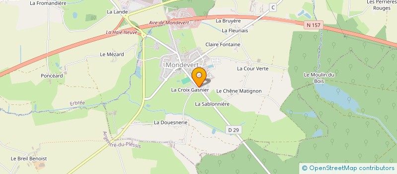 localisation de l'entreprise COMMUNE DE MONDEVERT  MONDEVERT