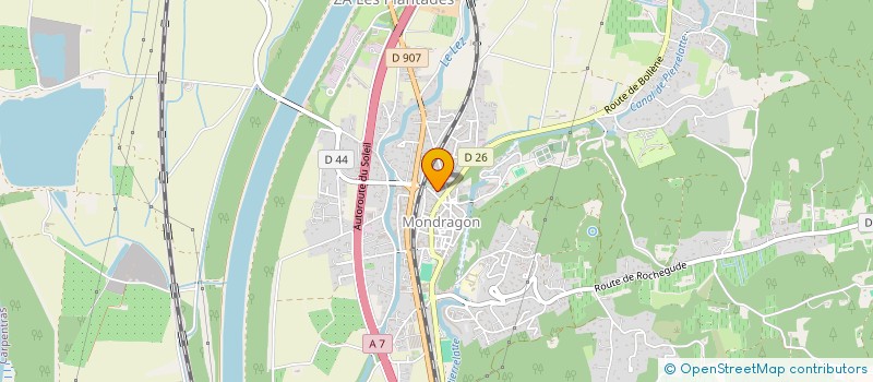 localisation de l'entreprise COMMUNE DE MONDRAGON  MONDRAGON