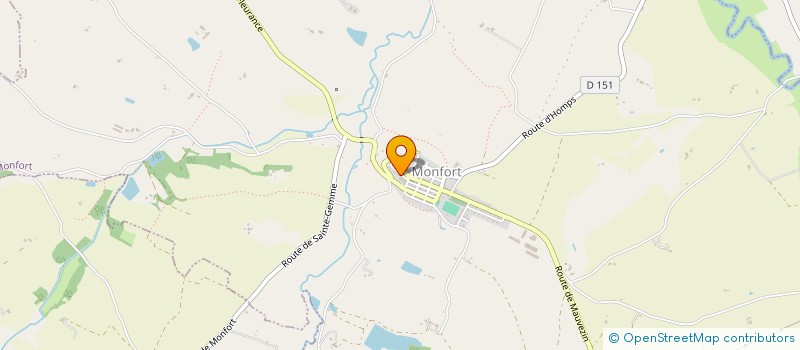 localisation de l'entreprise COMMUNE DE MONFORT  MONFORT
