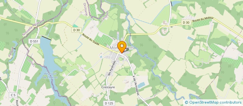 localisation de l'entreprise COMMUNE DE MONGUILHEM  MONGUILHEM