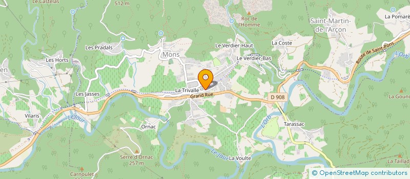 localisation de l'entreprise COMMUNE DE MONS  MONS