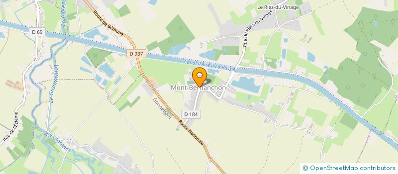 localisation de l'entreprise COMMUNE DE MONT BERNANCHON  MONT-BERNANCHON
