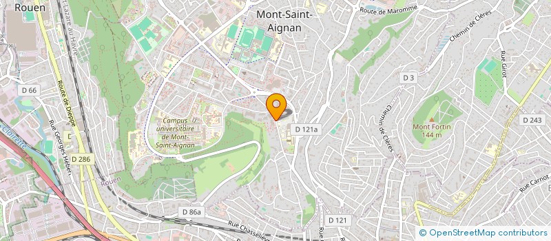 localisation de l'entreprise COMMUNE DE MONT SAINT AIGNAN  MONT-SAINT-AIGNAN