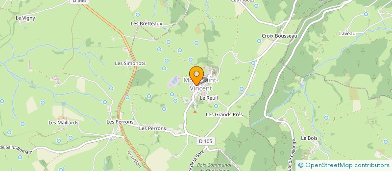 localisation de l'entreprise COMMUNE DE MONT SAINT VINCENT  MONT-SAINT-VINCENT