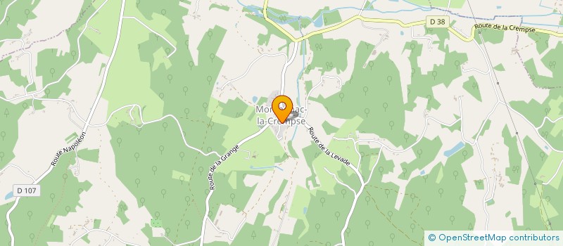 localisation de l'entreprise COMMUNE DE MONTAGNAC LA CREMPSE  MONTAGNAC-LA-CREMPSE