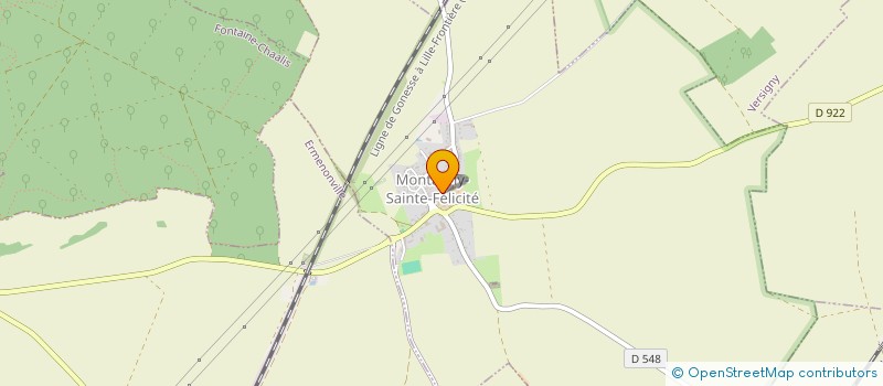 localisation de l'entreprise COMMUNE DE MONTAGNY SAINTE FELICITE  MONTAGNY-SAINTE-FELICITE