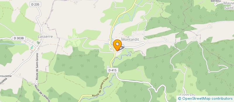 localisation de l'entreprise COMMUNE DE MONTARDIT à MONTARDIT