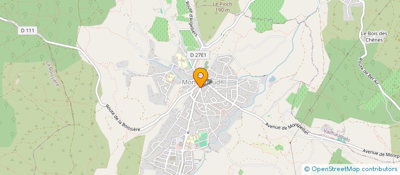 localisation de l'entreprise COMMUNE DE MONTARNAUD  MONTARNAUD