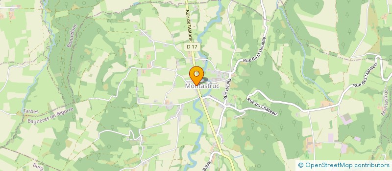 localisation de l'entreprise COMMUNE DE MONTASTRUC  MONTASTRUC