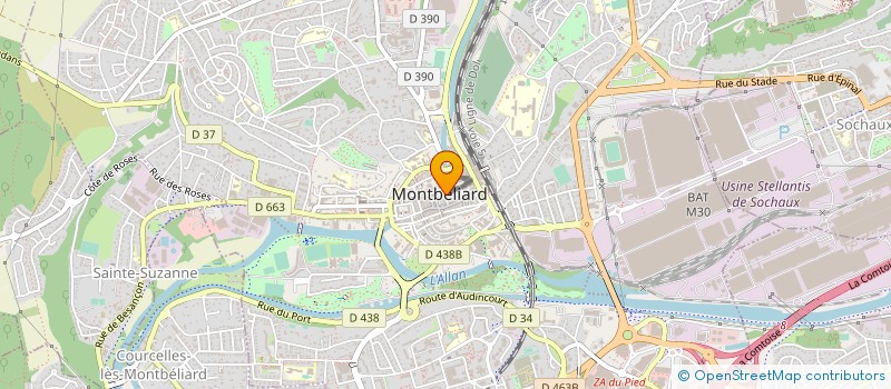 localisation de l'entreprise COMMUNE DE MONTBELIARD à MONTBELIARD