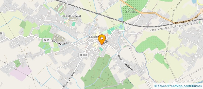 localisation de l'entreprise COMMUNE DE MONTBETON  MONTBETON