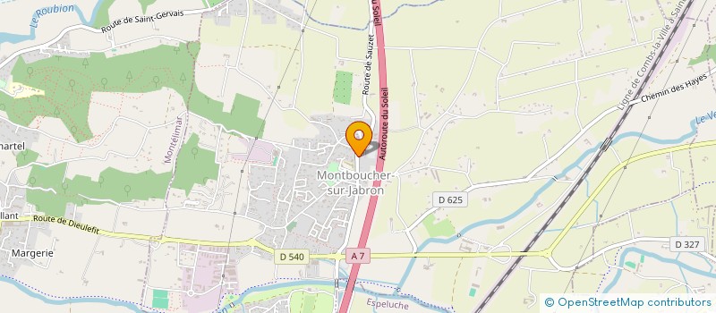 localisation de l'entreprise COMMUNE DE MONTBOUCHER SUR JABRON  MONTBOUCHER-SUR-JABRON