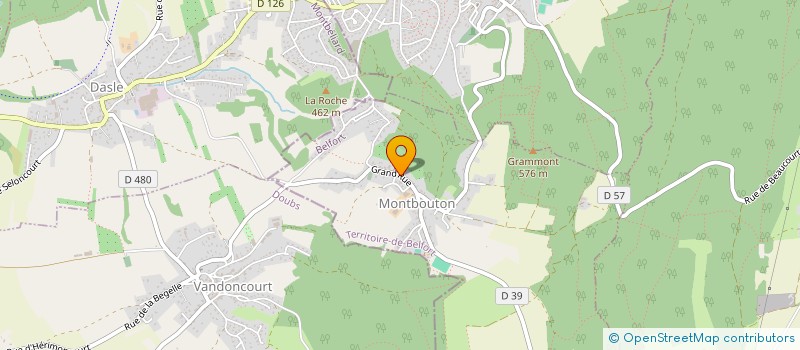 localisation de l'entreprise COMMUNE DE MONTBOUTON à MONTBOUTON