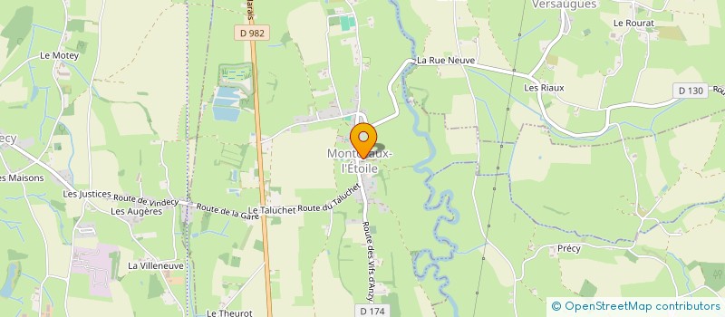 localisation de l'entreprise COMMUNE DE MONTCEAUX-L'ETOILE  MONTCEAUX-L'ETOILE