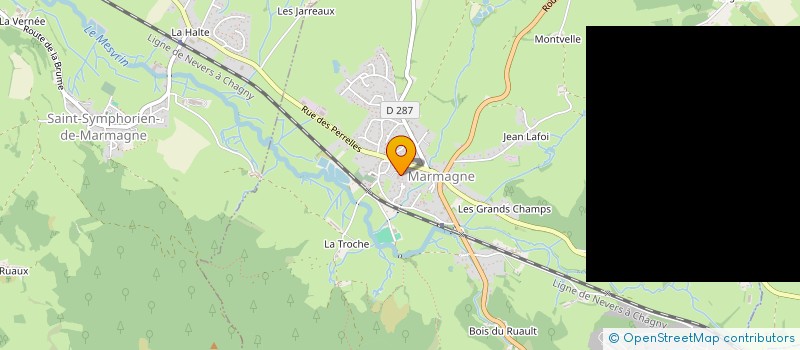 localisation de l'entreprise COMMUNE DE MONTCENIS  MONTCENIS