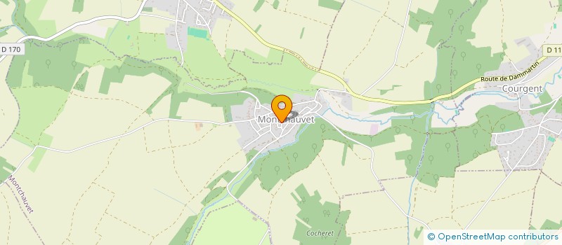 localisation de l'entreprise COMMUNE DE MONTCHAUVET  MONTCHAUVET