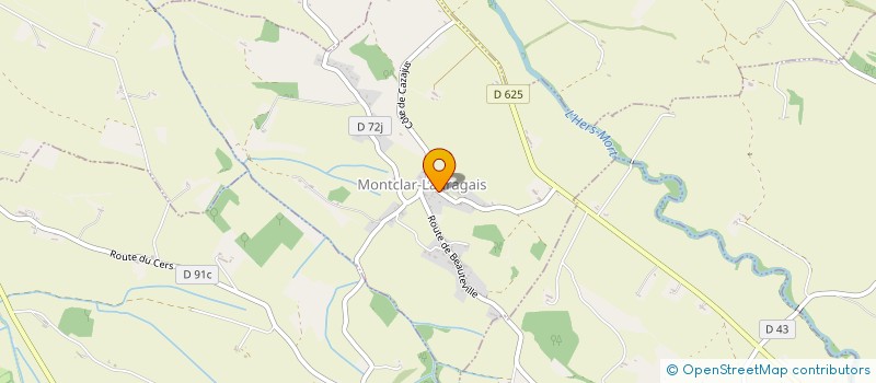 localisation de l'entreprise COMMUNE DE MONTCLAR LAURAGAIS  MONTCLAR-LAURAGAIS