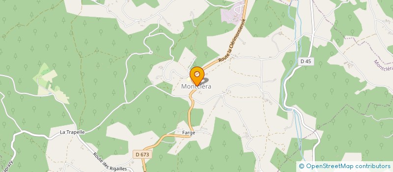 localisation de l'entreprise COMMUNE DE MONTCLERA  MONTCLERA