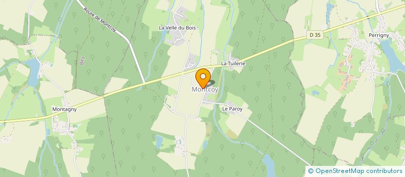 localisation de l'entreprise COMMUNE DE MONTCOY  MONTCOY