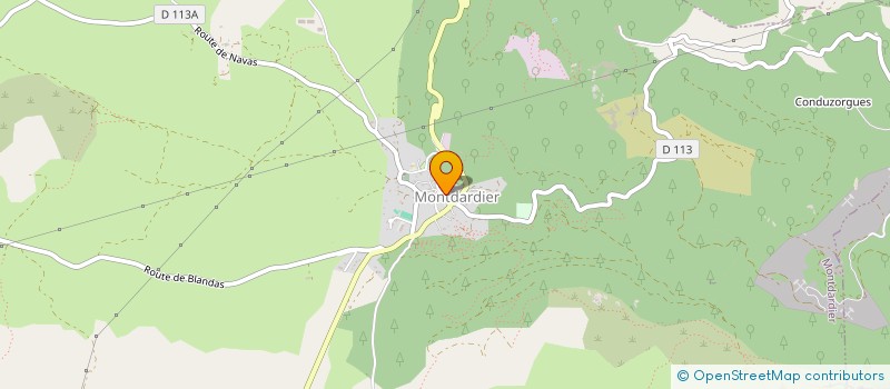localisation de l'entreprise COMMUNE DE MONTDARDIER  MONTDARDIER