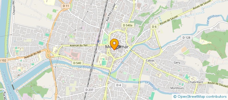 localisation de l'entreprise COMMUNE DE MONTELIMAR à MONTELIMAR