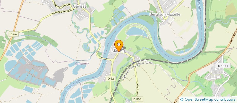 localisation de l'entreprise COMMUNE DE MONTENACH  MONTENACH