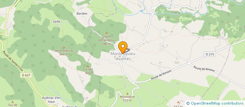 localisation de l'entreprise COMMUNE DE MONTESQUIEU AVANTES à MONTESQUIEU-AVANTES