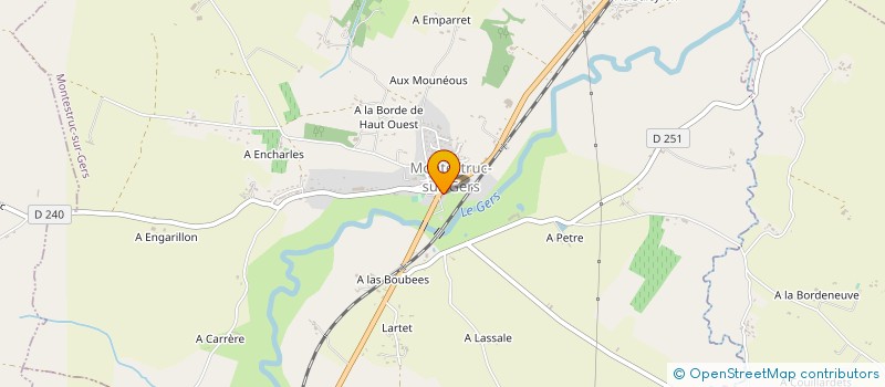 localisation de l'entreprise COMMUNE DE MONTESTRUC SUR GERS  MONTESTRUC-SUR-GERS