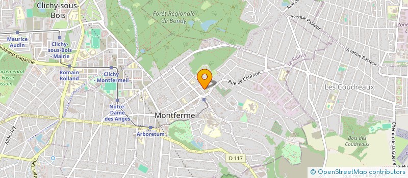 localisation de l'entreprise COMMUNE DE MONTFERMEIL  MONTFERMEIL