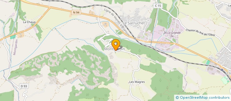 localisation de l'entreprise COMMUNE DE MONTGARDIN  MONTGARDIN