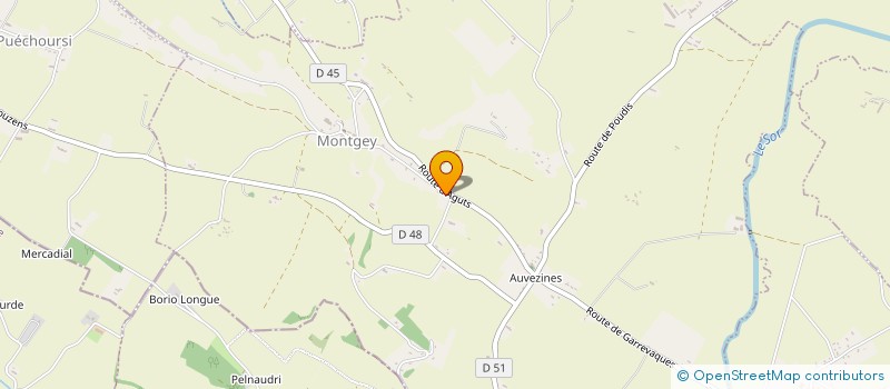 localisation de l'entreprise COMMUNE DE MONTGEY  MONTGEY