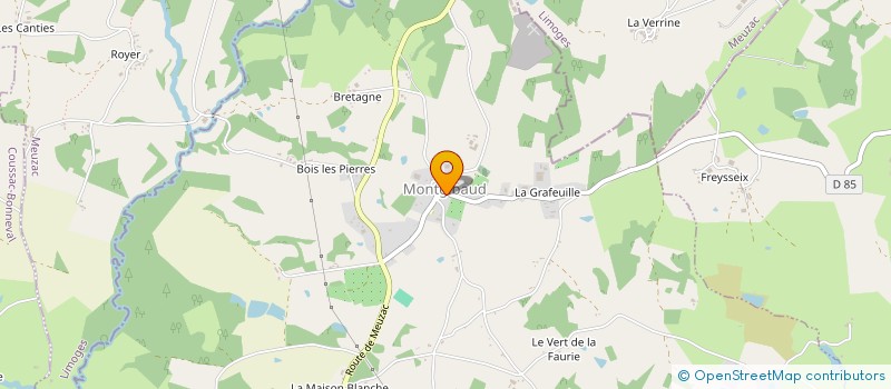 localisation de l'entreprise COMMUNE DE MONTGIBAUD  MONTGIBAUD