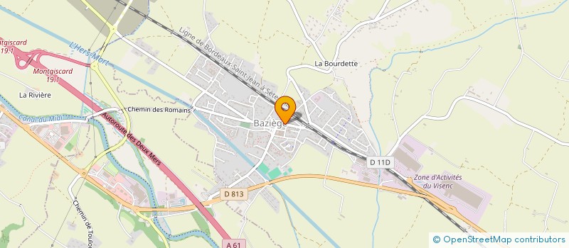 localisation de l'entreprise COMMUNE DE MONTGISCARD  MONTGISCARD