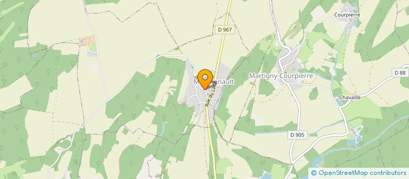 localisation de l'entreprise COMMUNE DE MONTHENAULT  MONTHENAULT