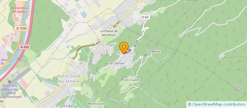 localisation de l'entreprise COMMUNE DE MONTHION  MONTHION