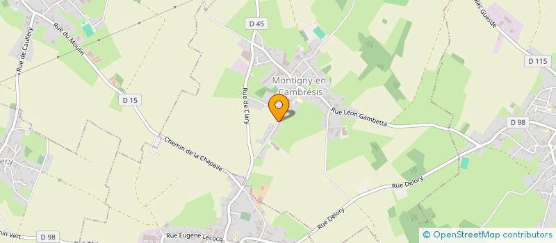 localisation de l'entreprise COMMUNE DE MONTIGNY EN CAMBRESIS à MONTIGNY-EN-CAMBRESIS